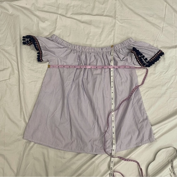 PEACH Love California Off The Shoulder Top with Tassels - Picture 3 of 9